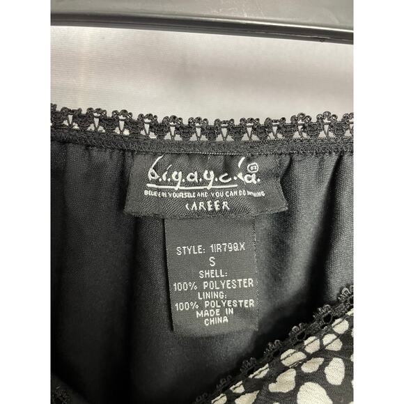 NWT B.I.Y.A.Y.C.D.A Y2K Black & White Midi Skirt Women Small 90s Whimsigoth - Picture 5 of 5